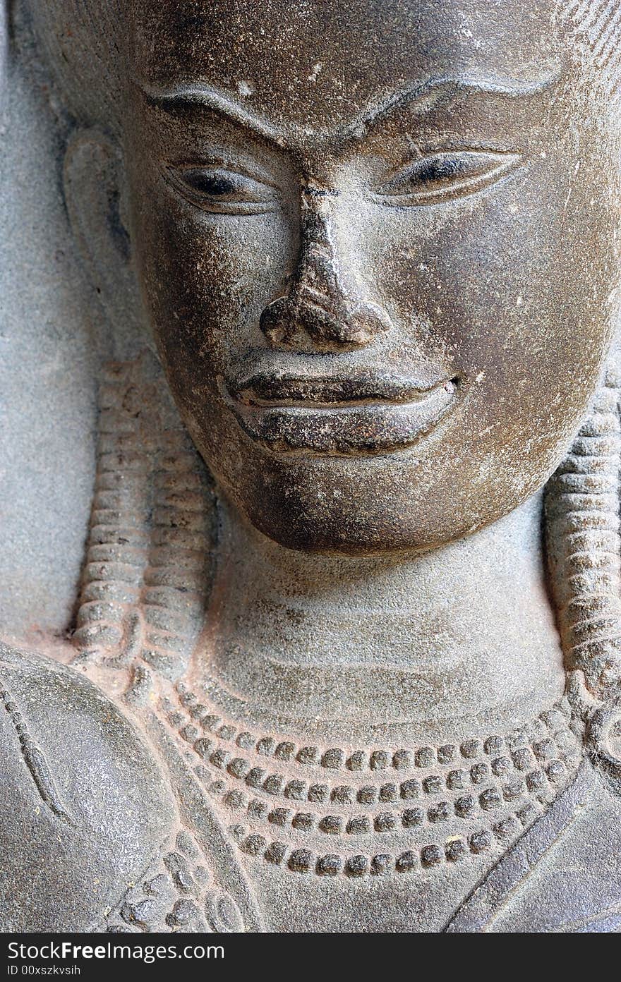 Cambodia; Angkor wat; face of apsara