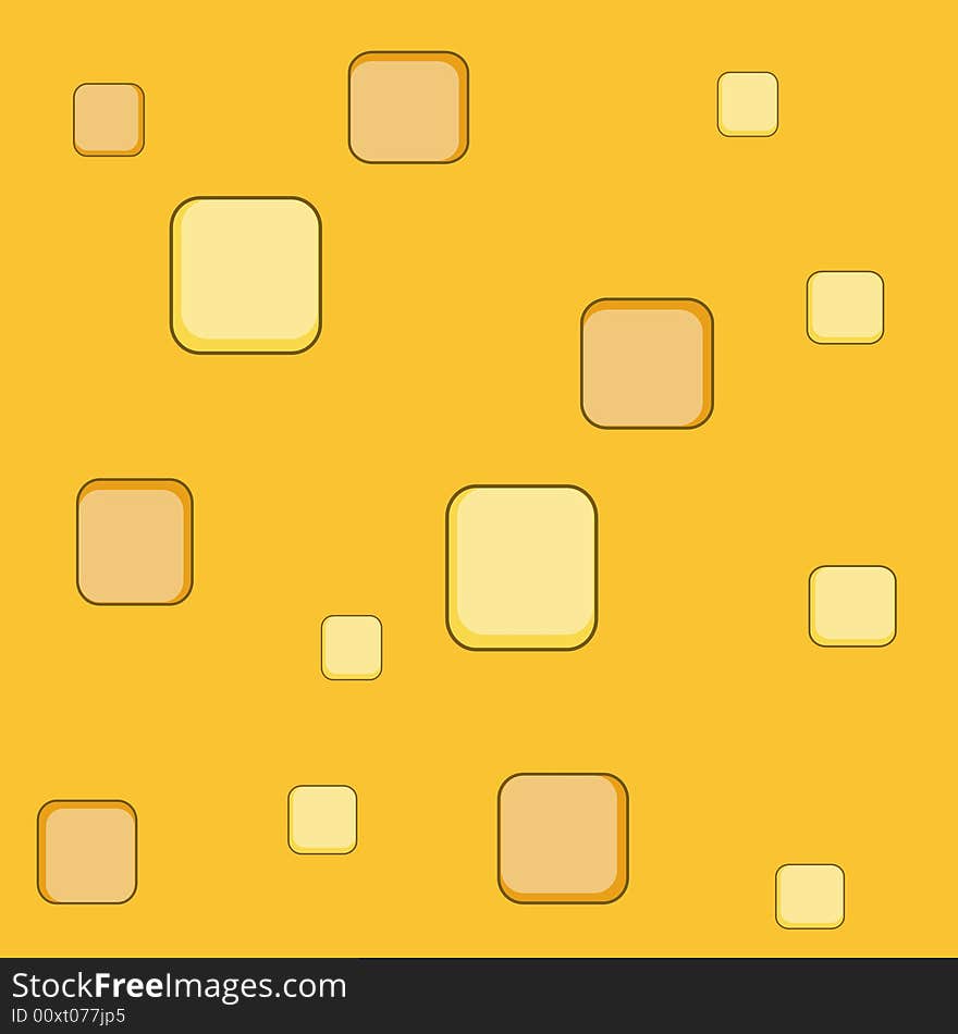 A cubes swiss cheese background texture.