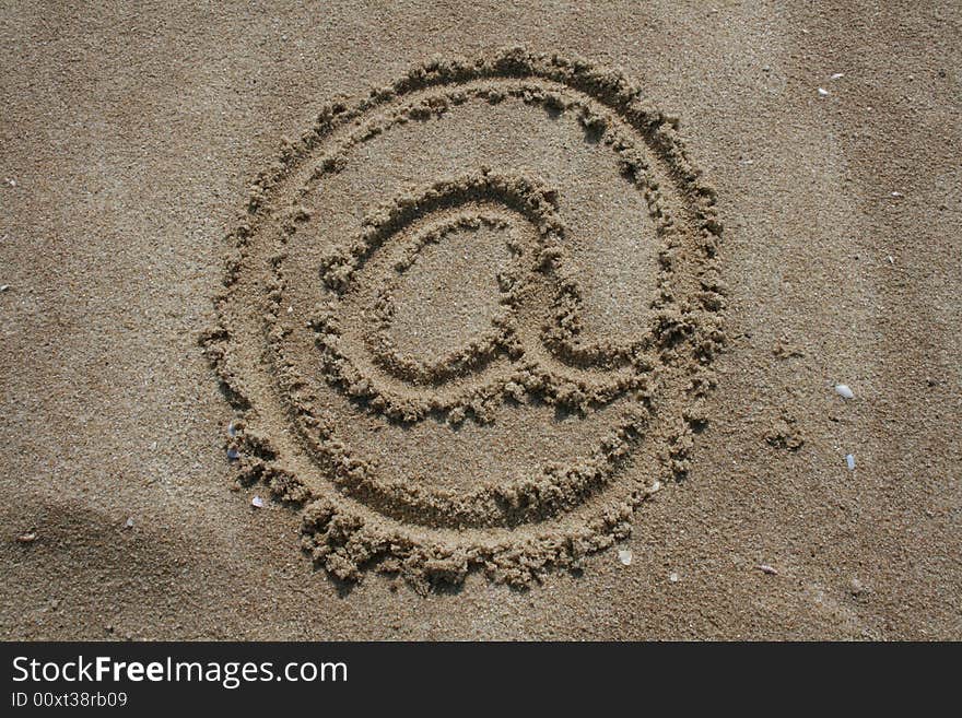 Message in the sand