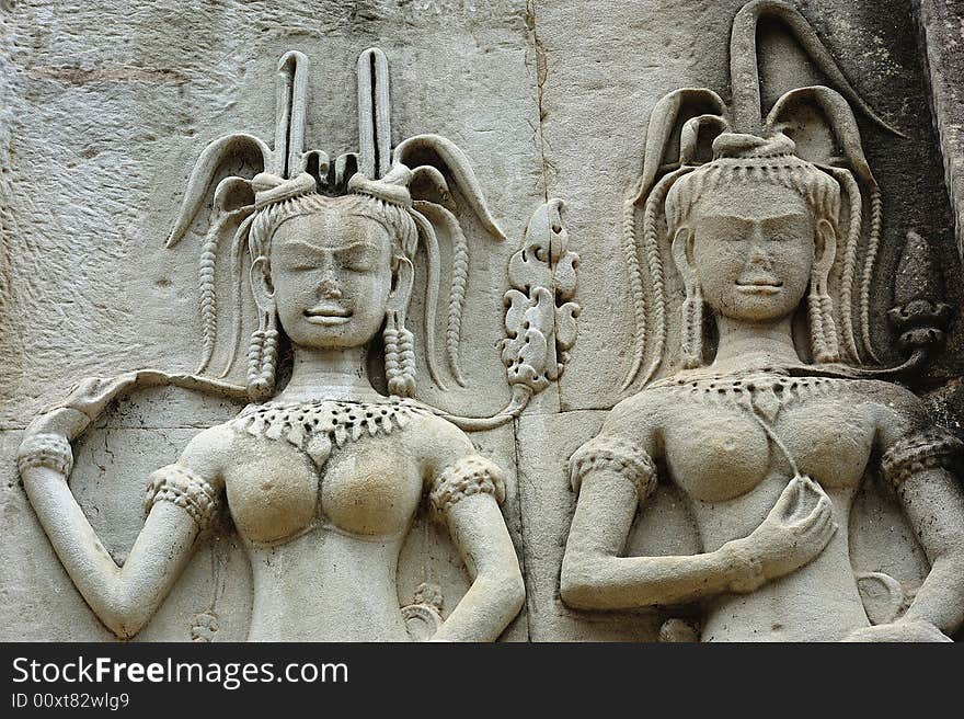 Cambodia; Angkor Wat; Apsara