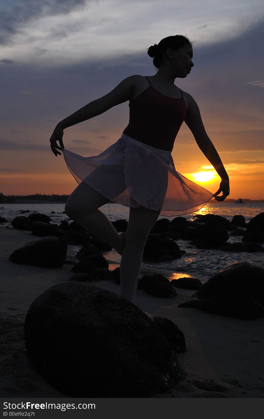 Outdoor Ballet By The Sunset