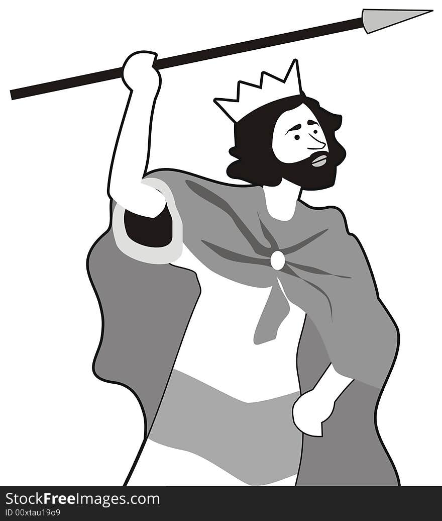 Art illustration: king david of byble