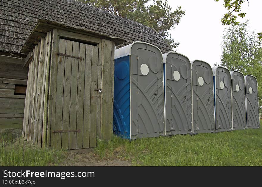 The main and reserve toilets. The main and reserve toilets.