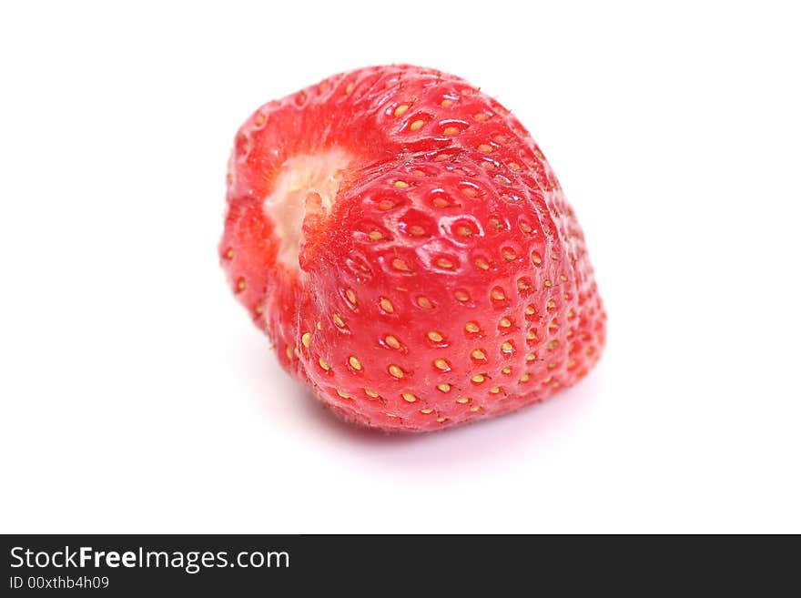 Sweet strawberry on white background