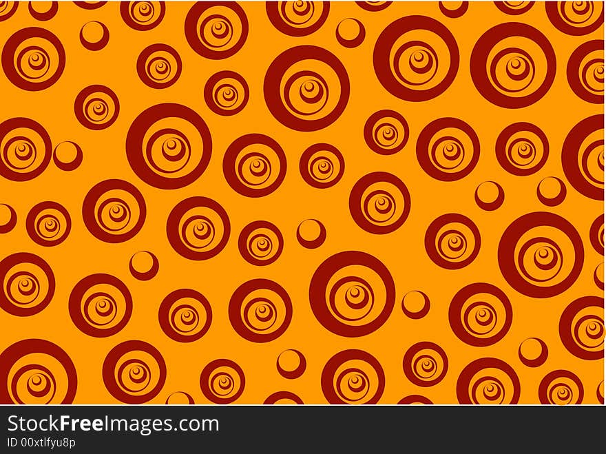 Abstract background with circles, vector