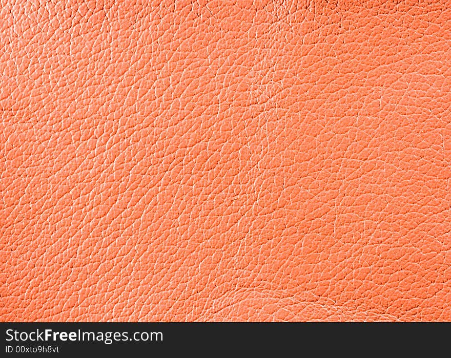 Natural qualitative orange leather texture. Close up. Natural qualitative orange leather texture. Close up.