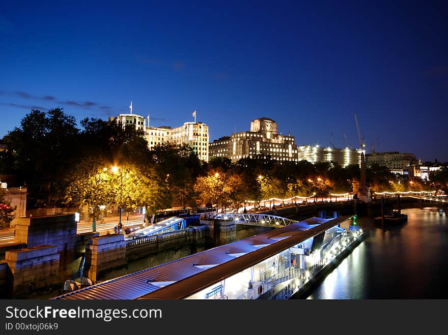 Buildings by the River Thames