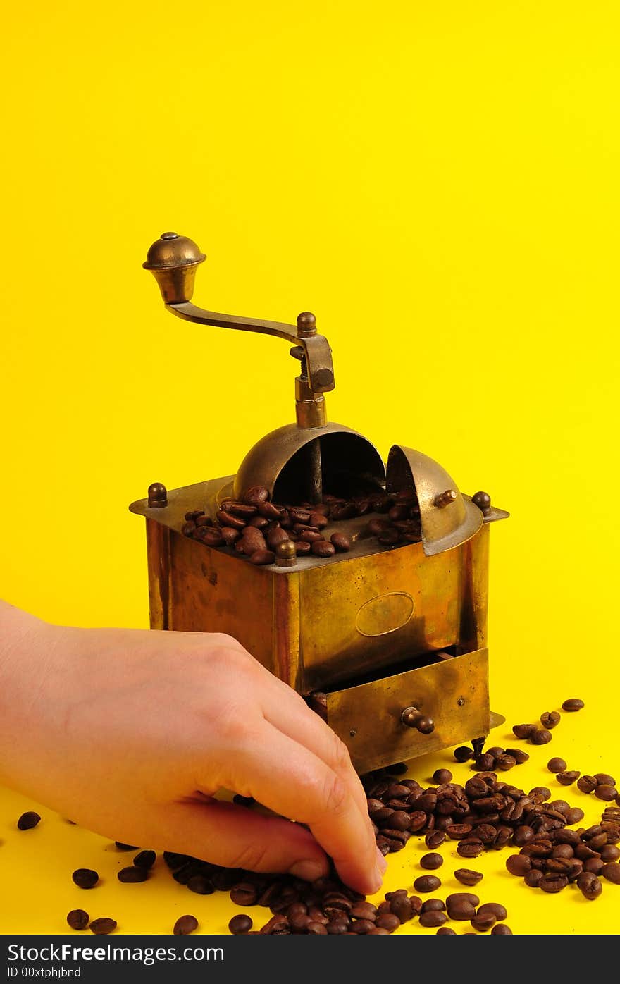 Antiquity coffee machine