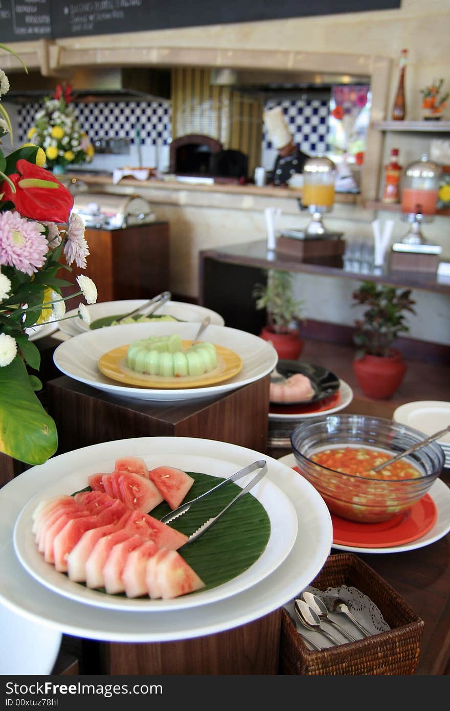 Dessert Section At Buffet