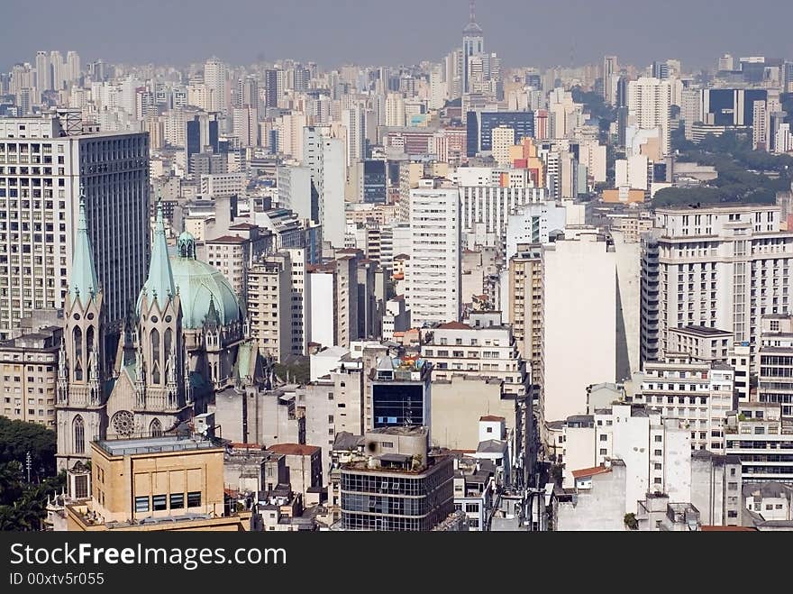 Cathedral in an Urban City - Horizontal