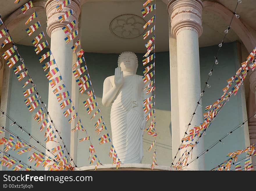 Buddha at Maha Vihara Temple on Wesak Day celebration Kuala Lumpur Malaysia