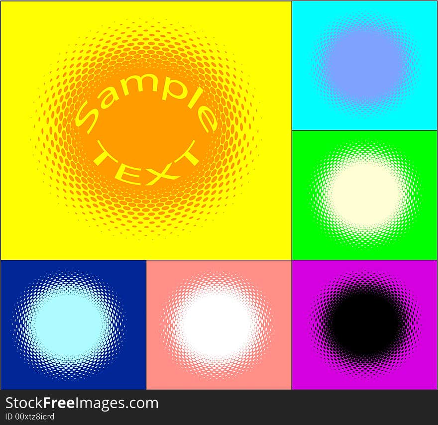 Color abstract circle  illustration