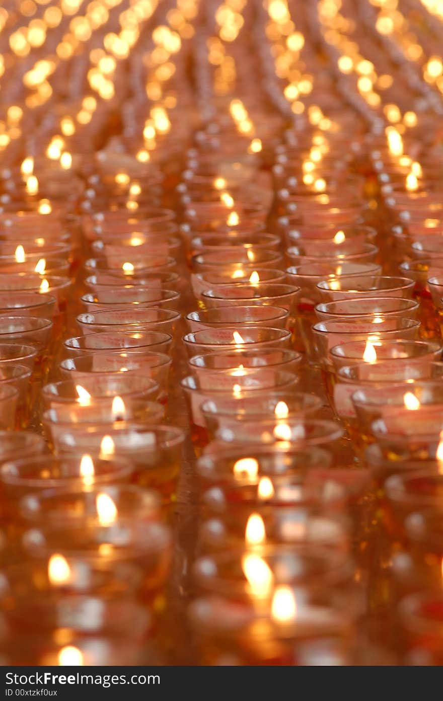 Oil lamp burning on wesak day celebration. Oil lamp burning on wesak day celebration