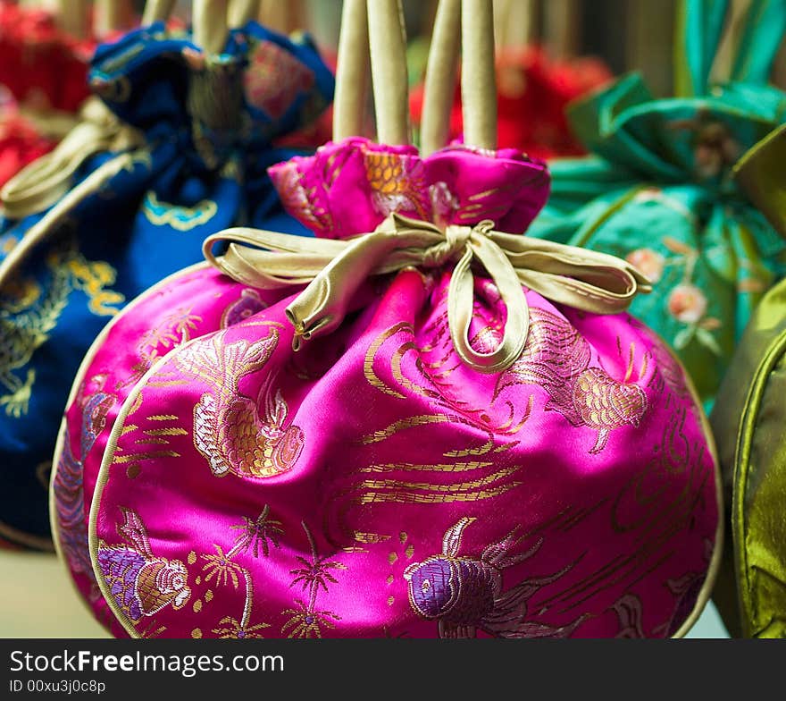 Chinese Silk Pouches