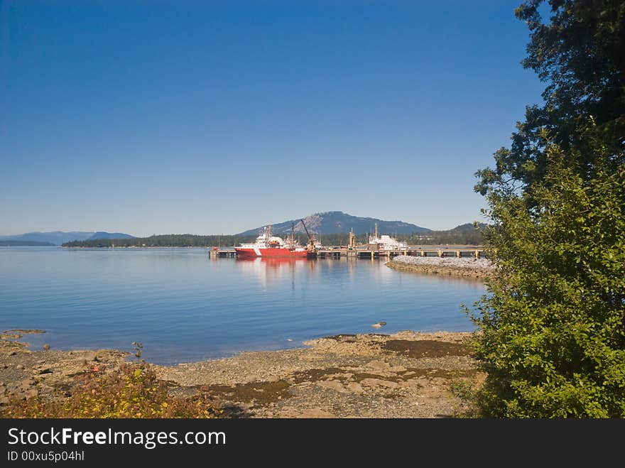 Small harbour on Vancouver Island, Canada