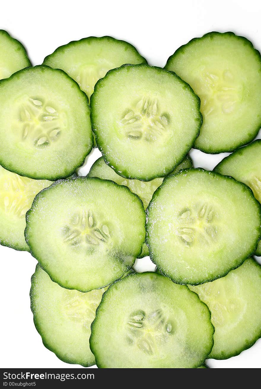 Cucumber slices