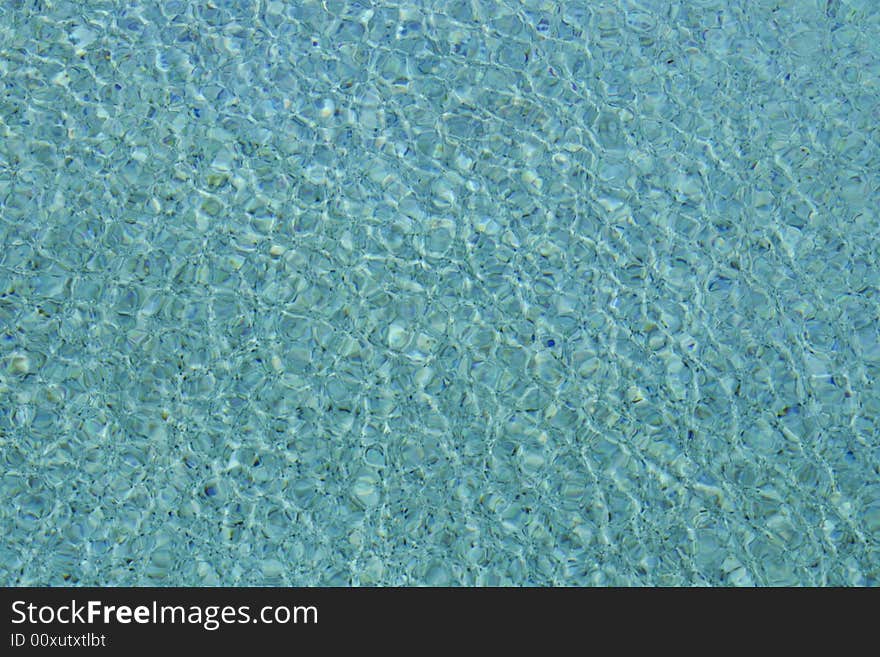 Texture of water in blue swimming pool. Texture of water in blue swimming pool