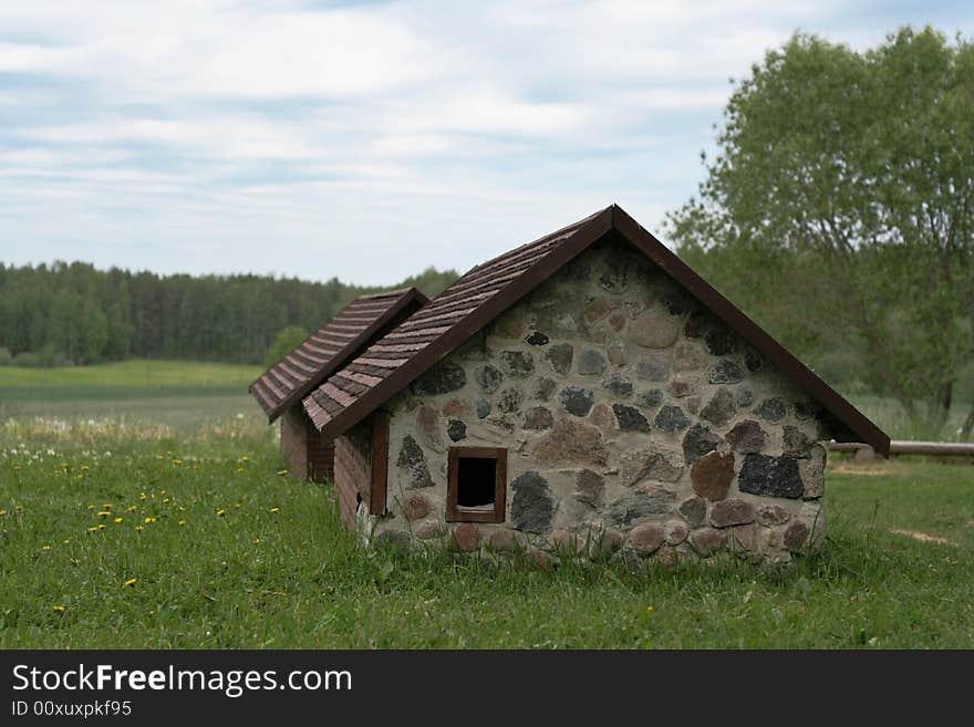 Old house with wooden ROOF