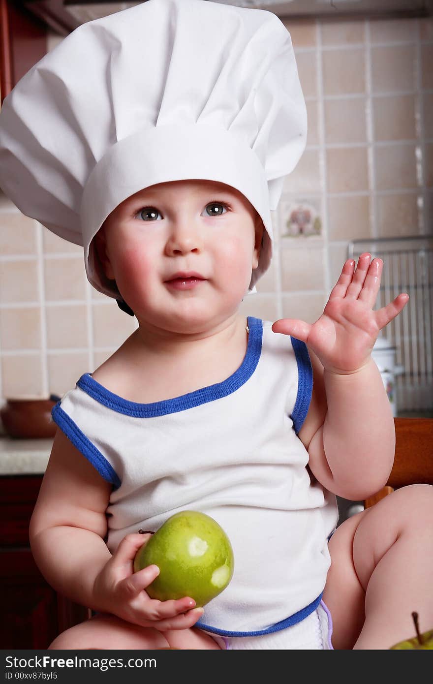 Little boy cook