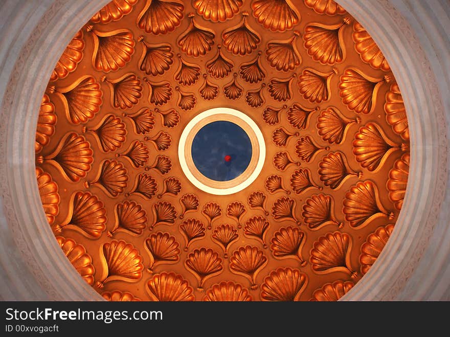 Many circles with a balloon in the centre, the interior of a hotel on Paradise Island, The Bahamas. Many circles with a balloon in the centre, the interior of a hotel on Paradise Island, The Bahamas.