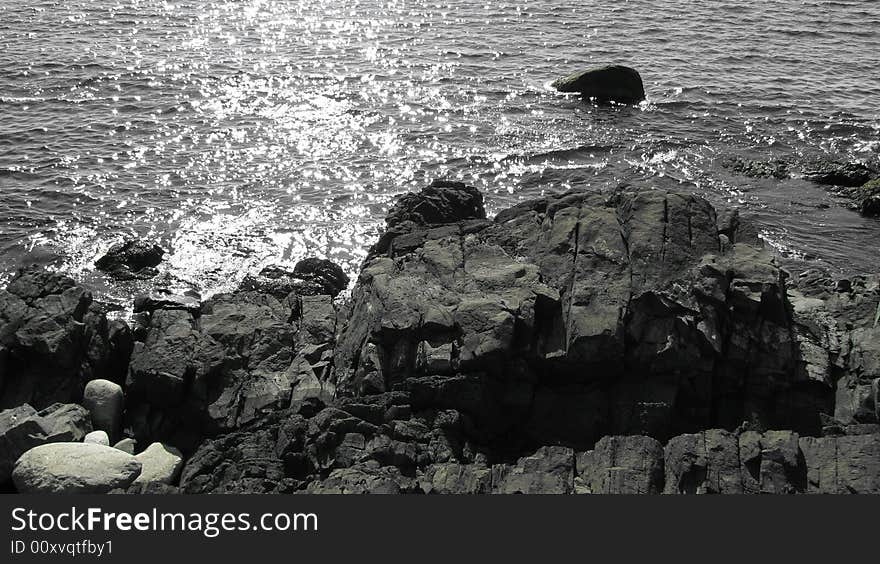 Rocky Maine Ocean Coast