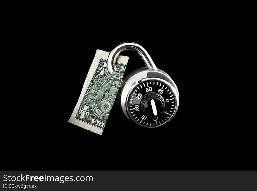 Dollar Bill Locked Up