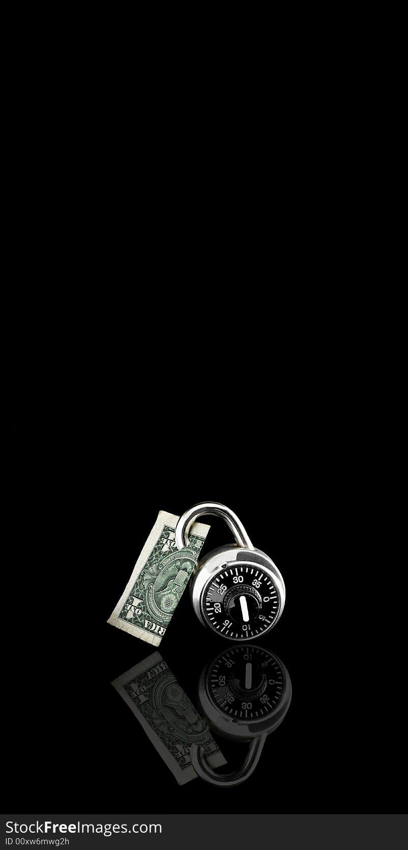 Dollar Bill Locked Up