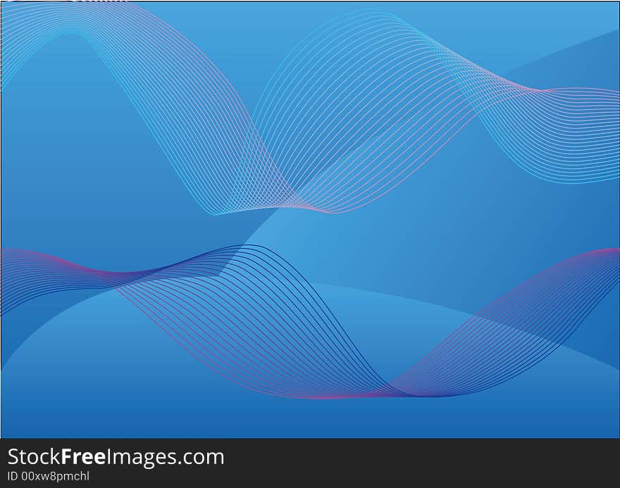 Abstract background with lines and blue