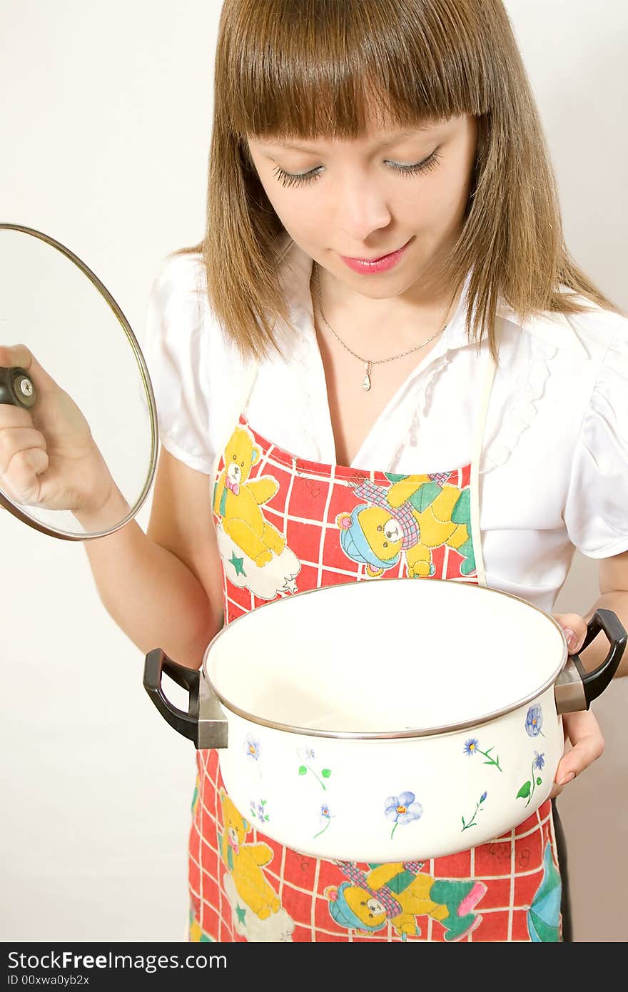 Girl With Empty Pan