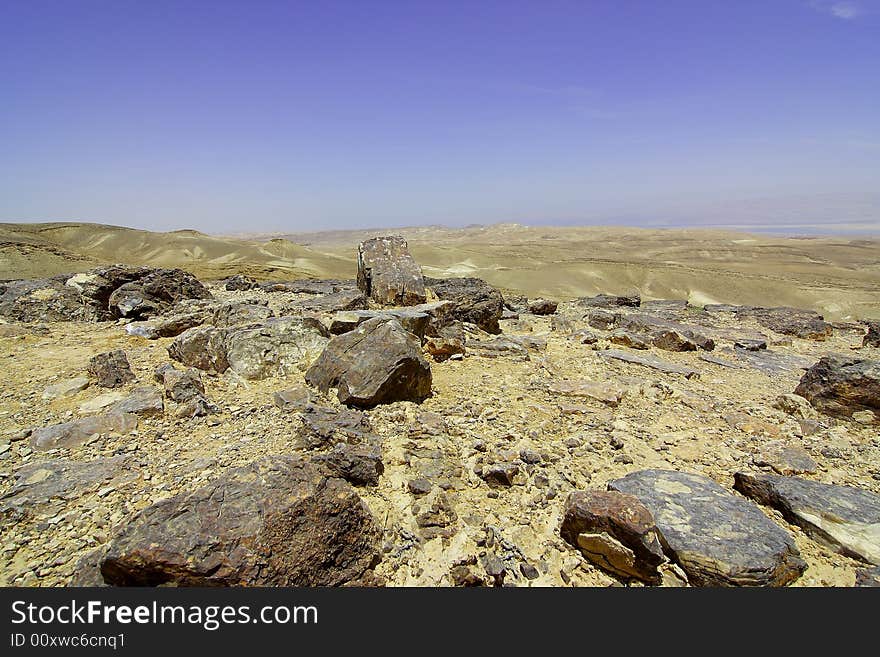 Hills and stones of Judean desert