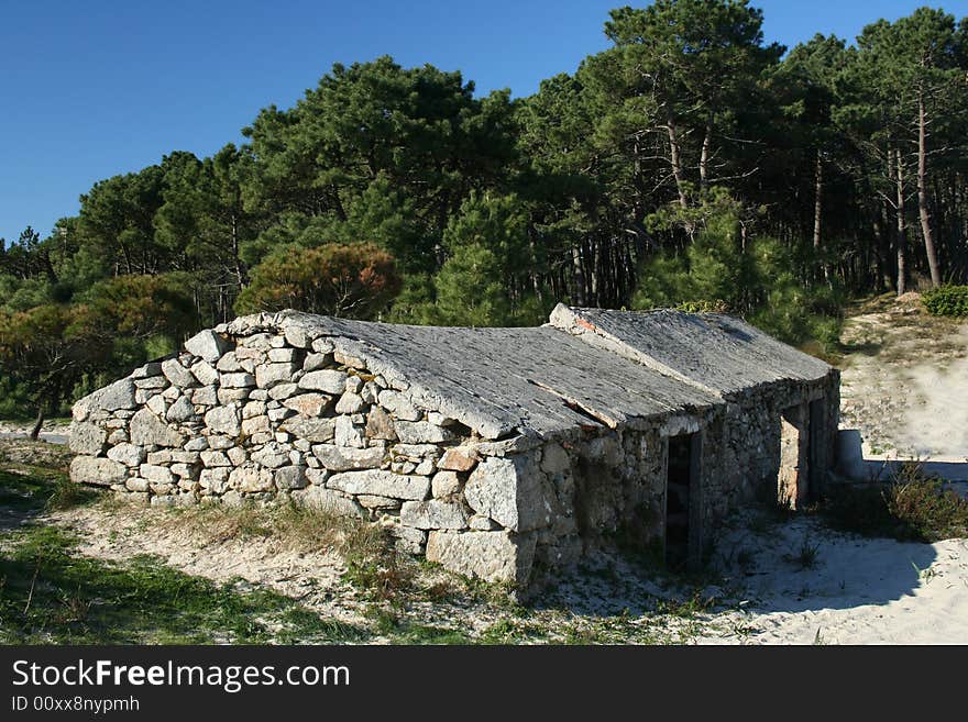 Abandoned old house near the beach. Abandoned old house near the beach