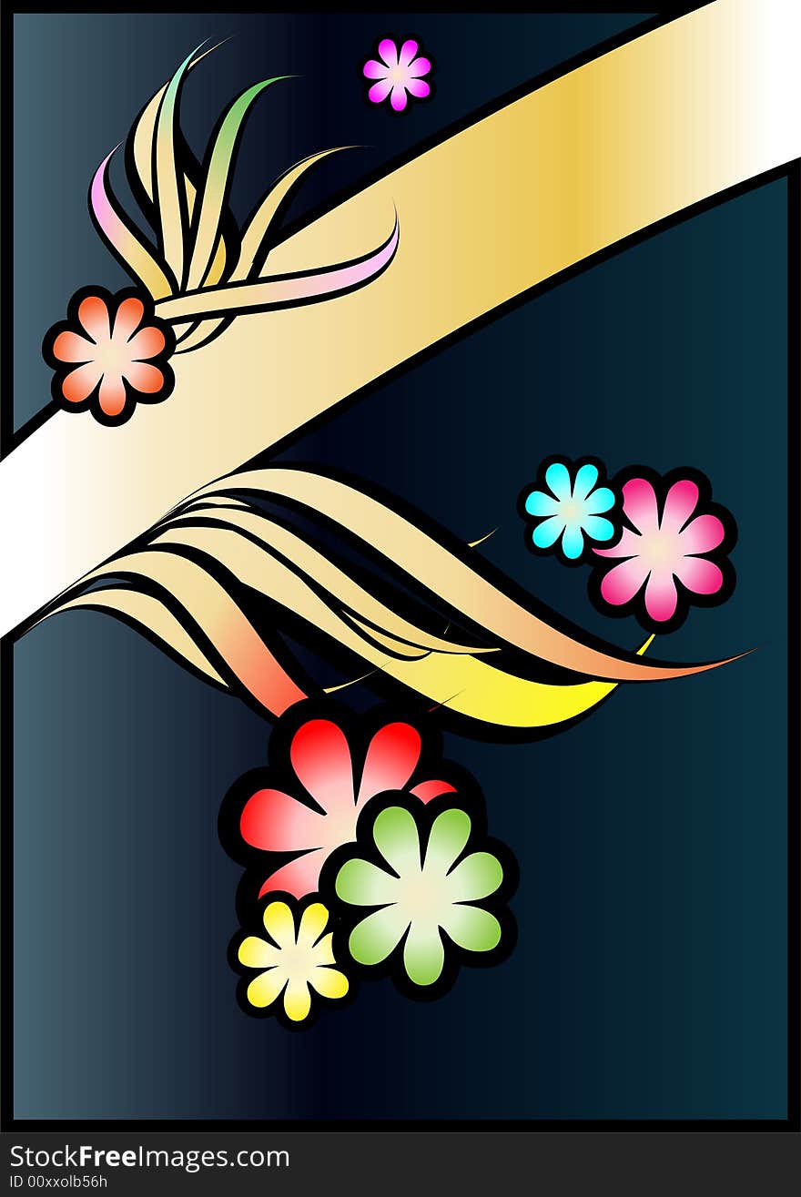 This image is a floral designed banner. This image is a floral designed banner