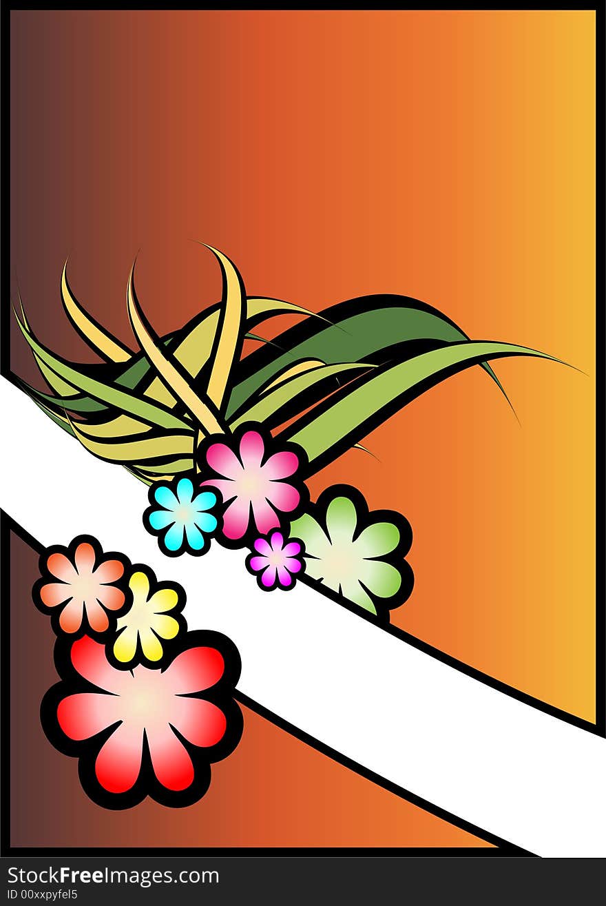 This image is a floral designed banner. This image is a floral designed banner