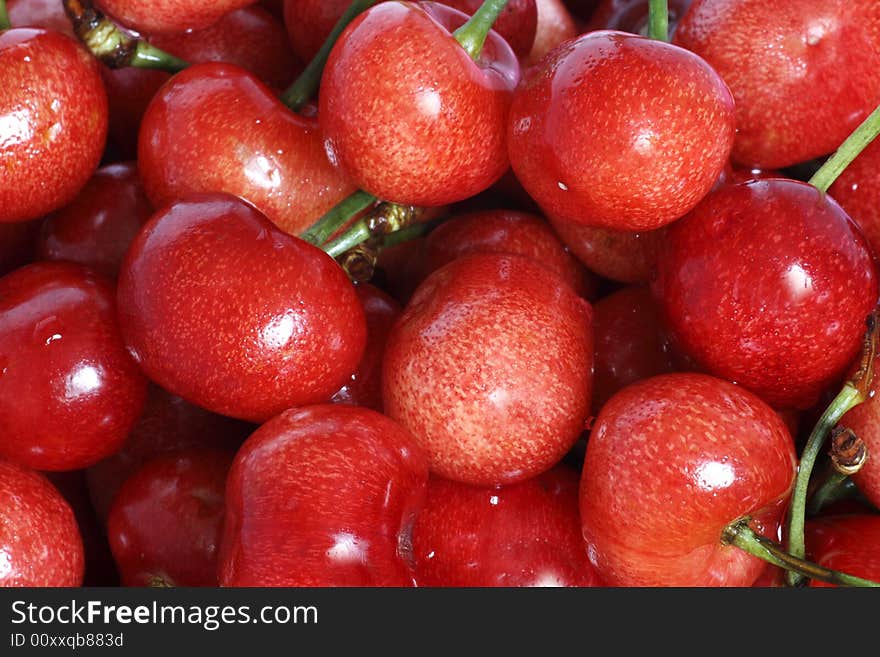 Red cherry with pleasant tone.
They are so enchanting.