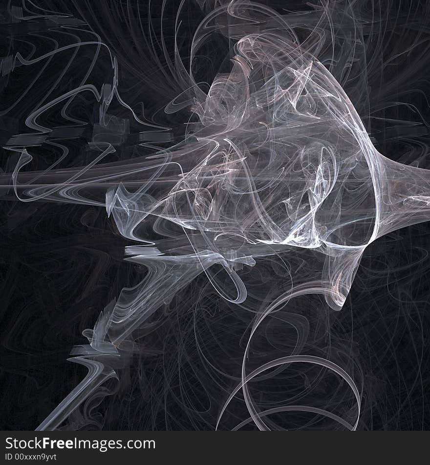 A rendered graphic of smoke. A rendered graphic of smoke