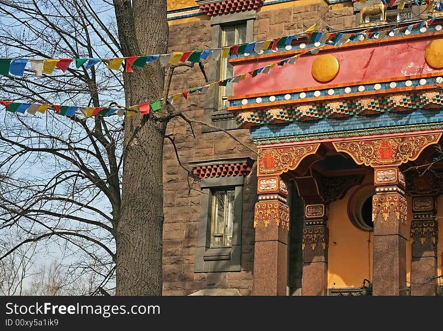 Buddhist temple. St.Petersburg, Russia