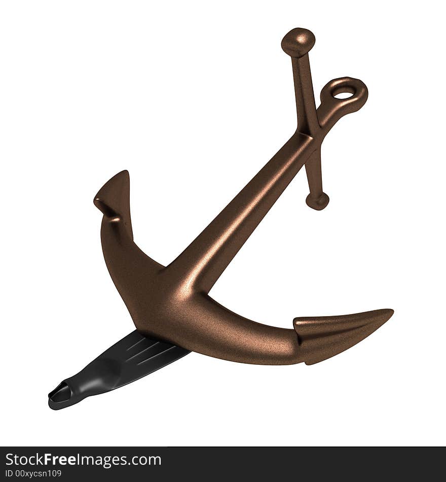 Anchor the pressed down flipper