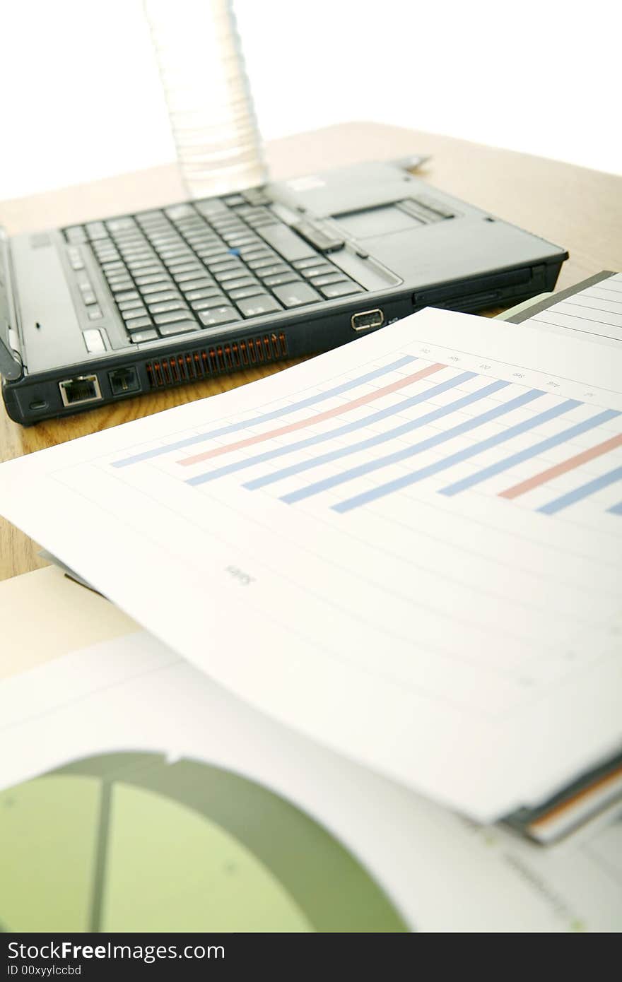 Shot of cluttered business worker table. Shot of cluttered business worker table