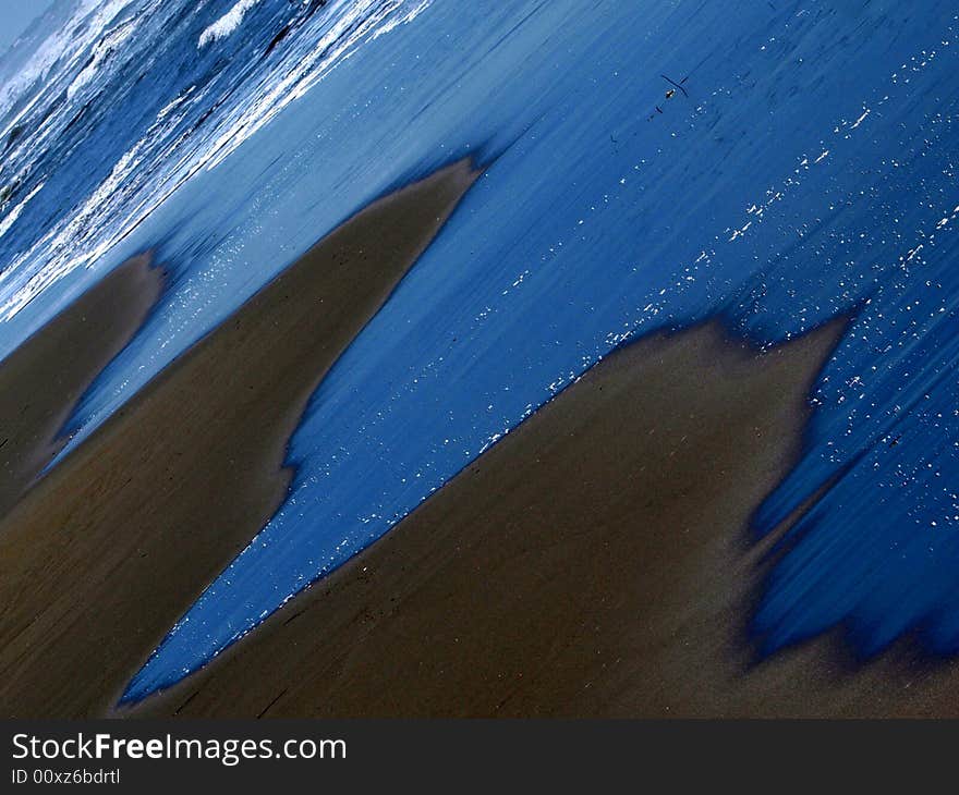 Beautiful water sea and sand on the beach. Beautiful water sea and sand on the beach