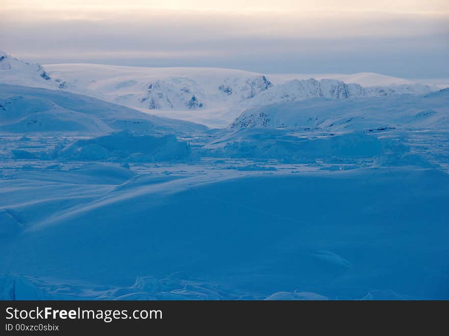 Ice field in Greenland