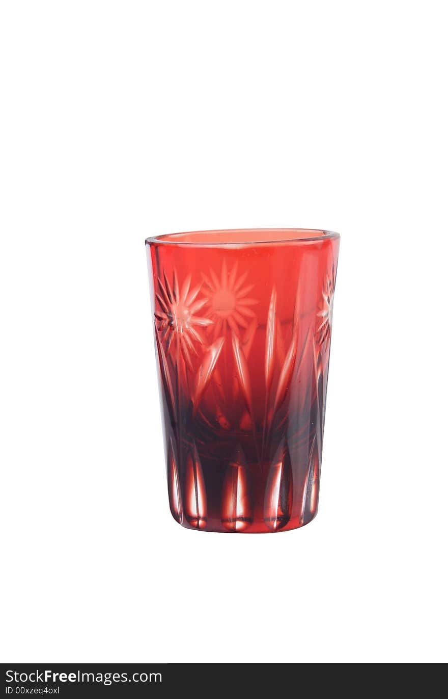 Shot glass with clipping path