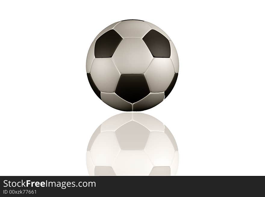 Soccer Ball On A White Background