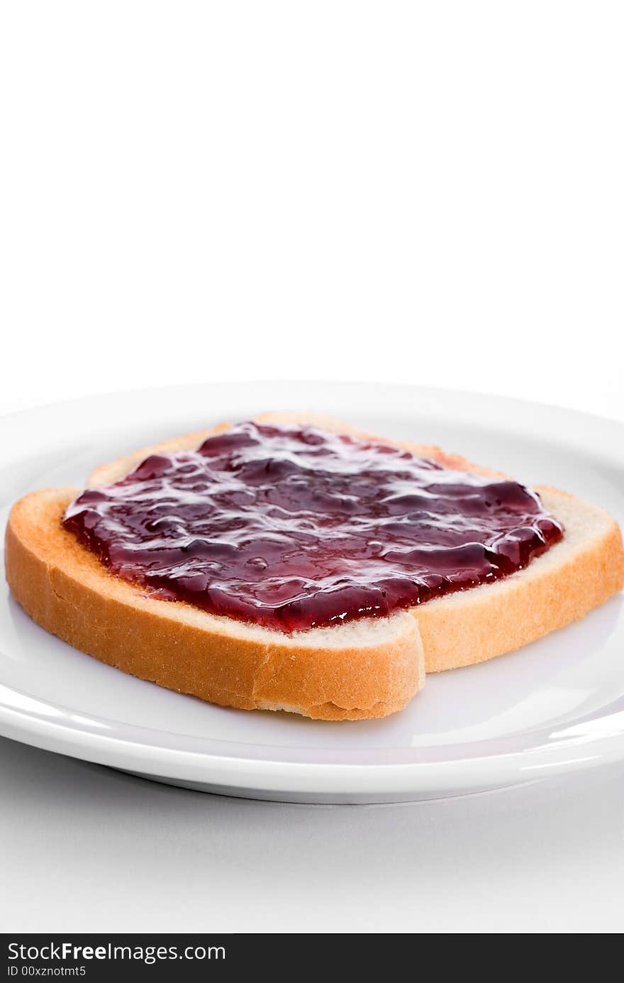 Tasty jelly on toast