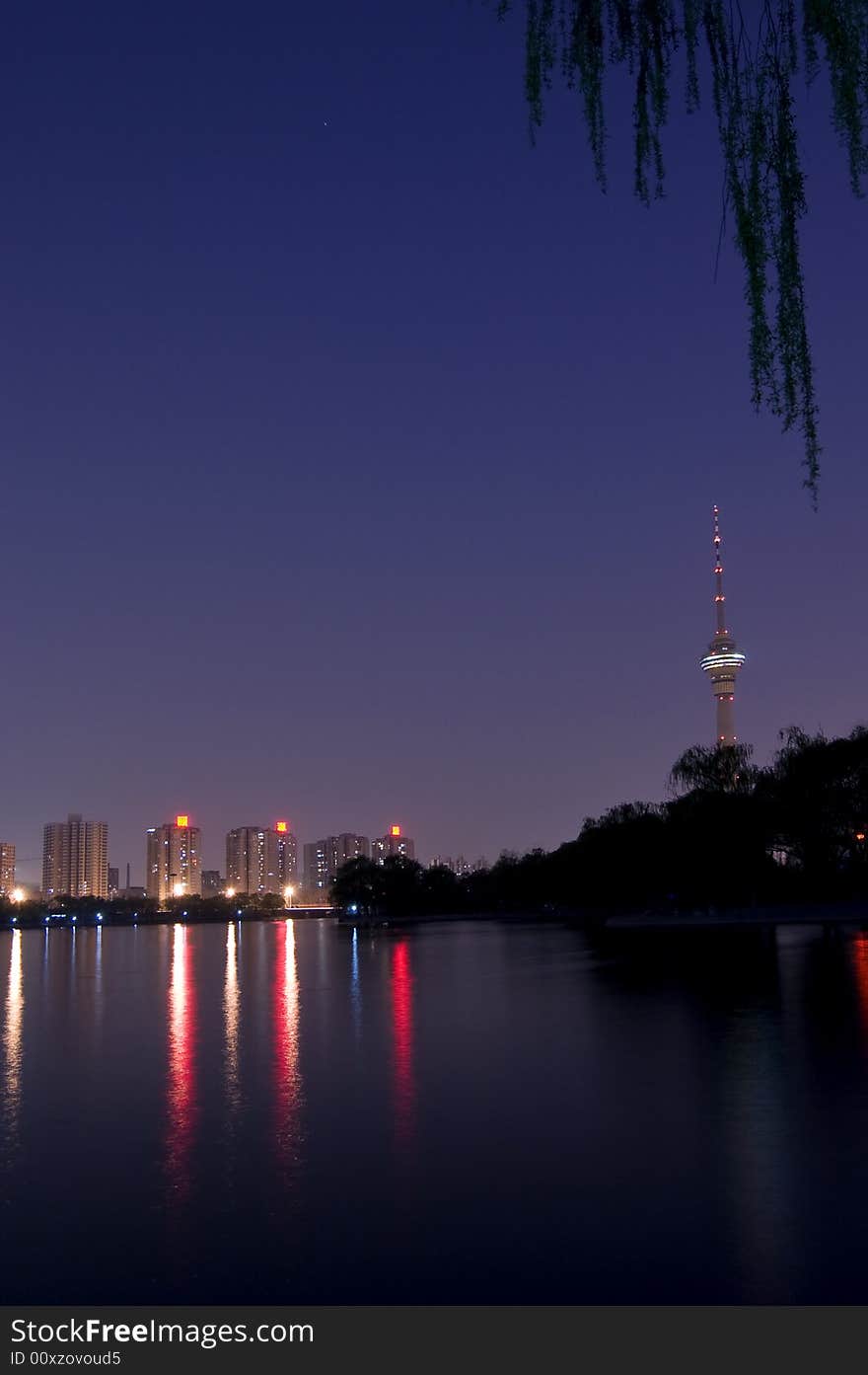 Lake at night