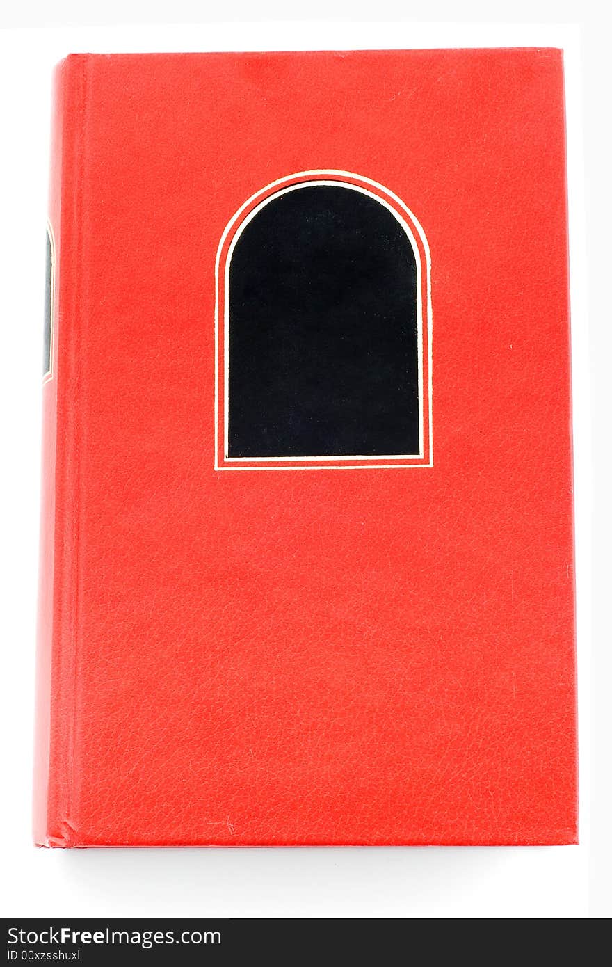 Isolated photo of cover of a red book