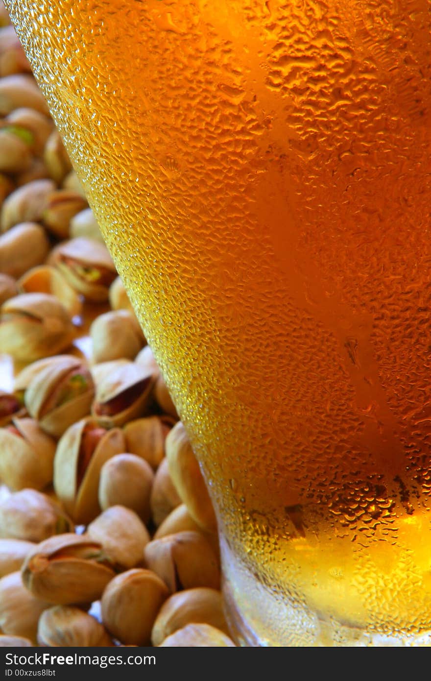 Beer mug on the table