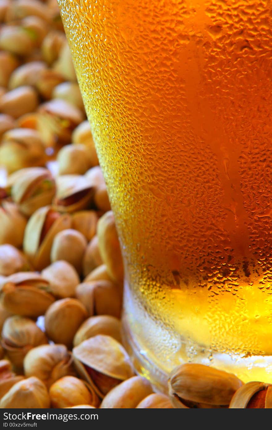 Beer mug on the table