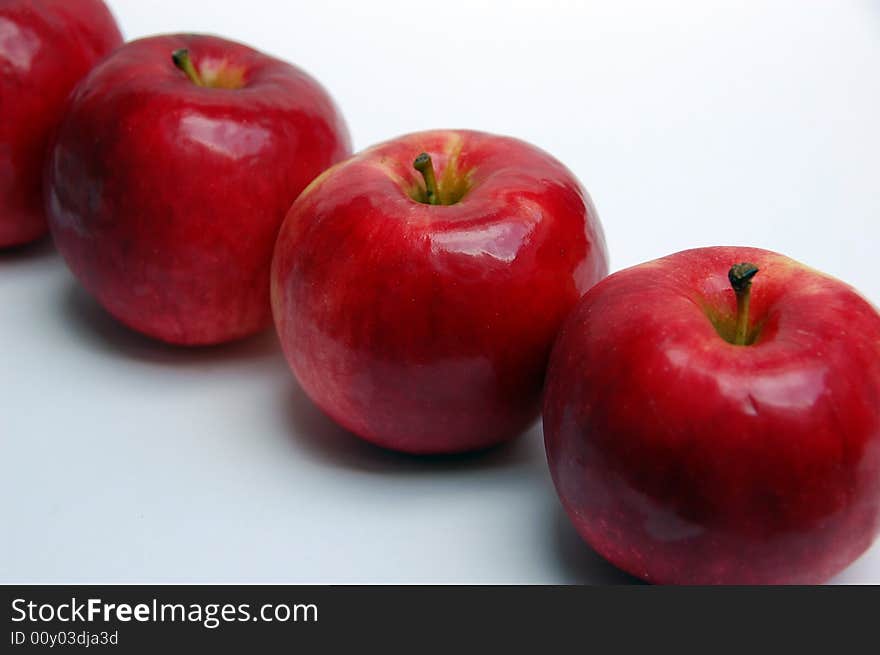 Red apple with background,close up shot