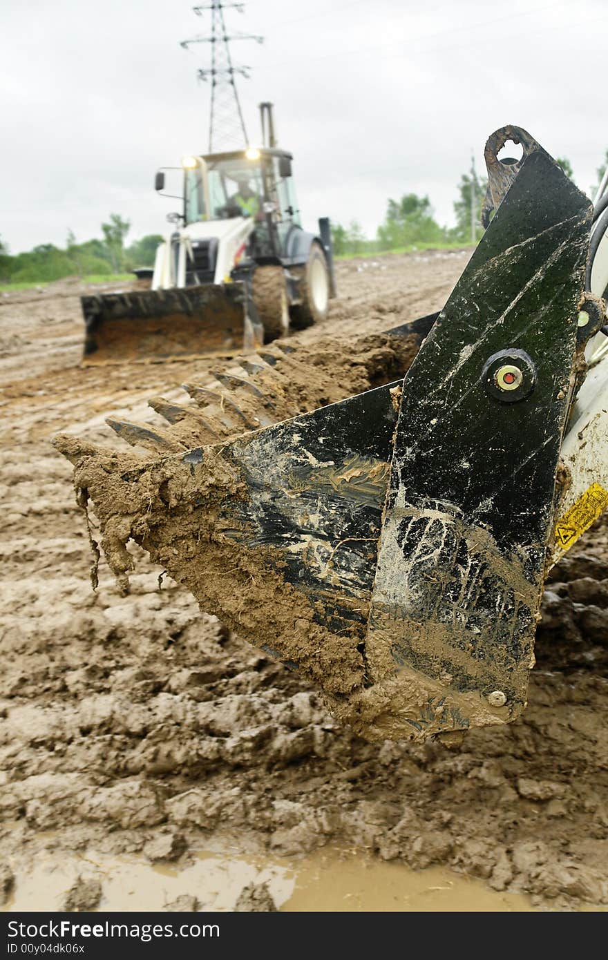 Bucket in the mud