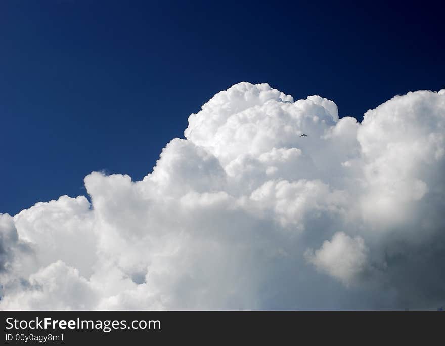 Cloudy sky and sunlight.nice weather. Cloudy sky and sunlight.nice weather